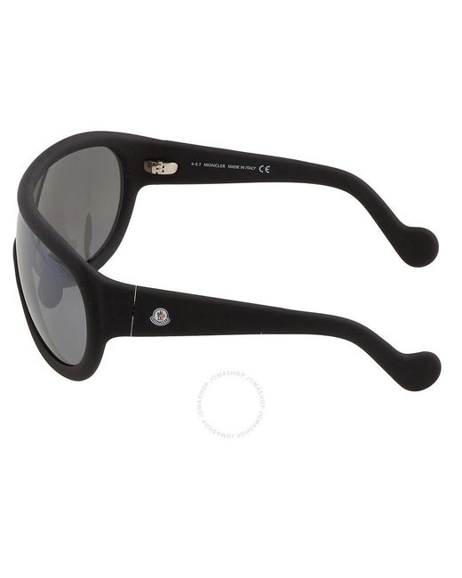 Moncler Gray Smoke Mirror Shield Sunglasses Ml0047 02c 00