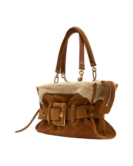 Balmain Brown Anthem Shoulder Bag