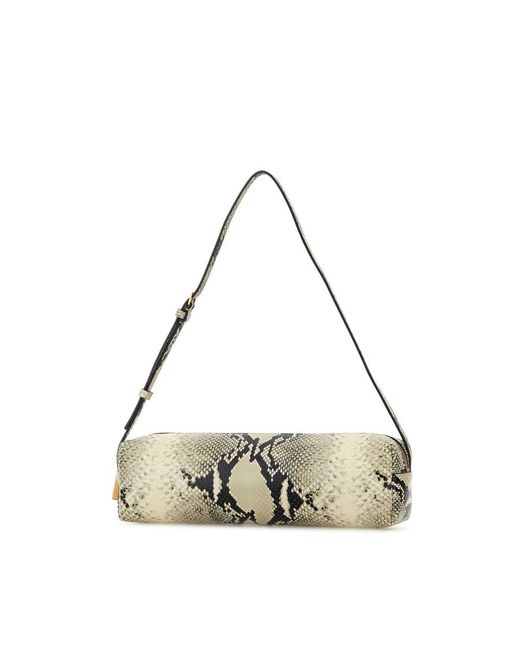 Khaite Metallic Printed Leather Kye Shoulder Bag