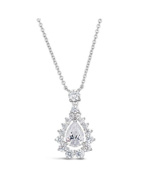 Anna Zuckerman Metallic Carlisle Tear Drop Necklace