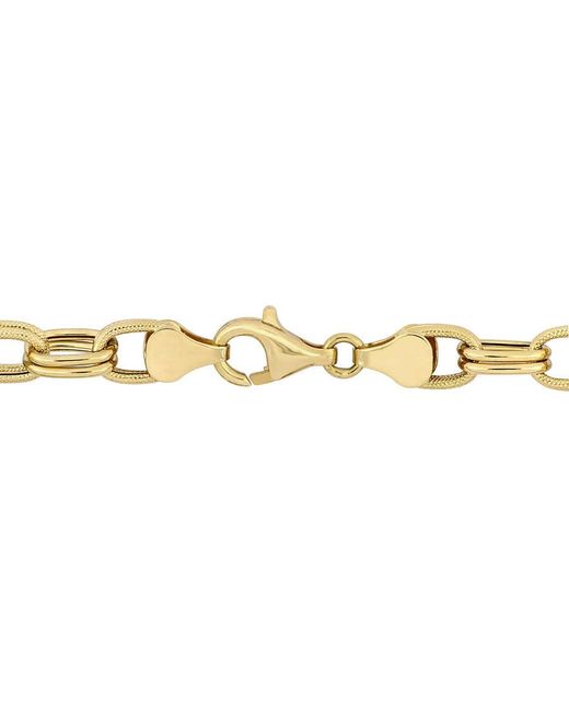 Amour Metallic Oval Link Bracelet