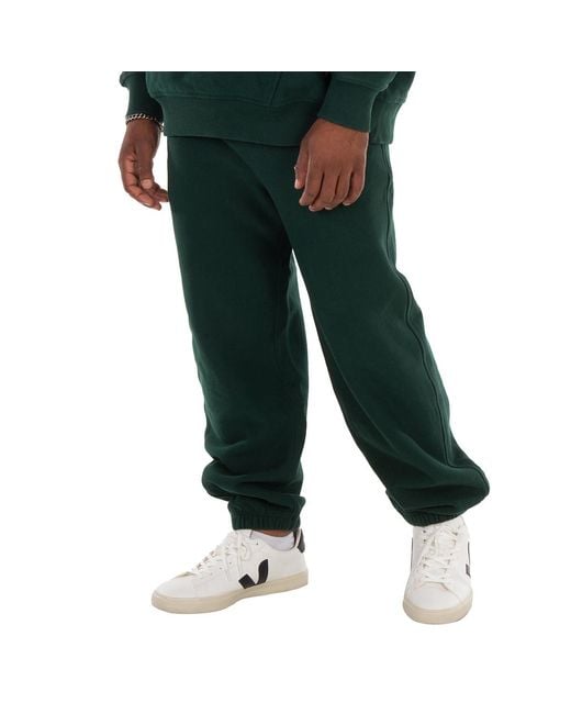 Burberry Green Equestrian Knight Patch Track Pants for men