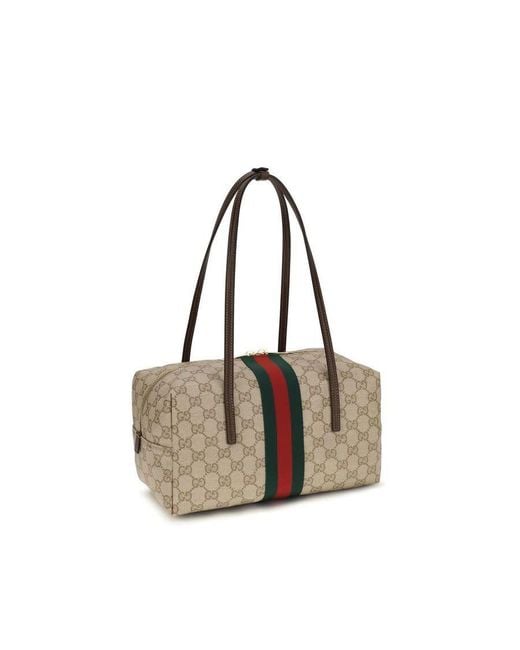 Gucci Gray Boston Melrose Shoulder Bag