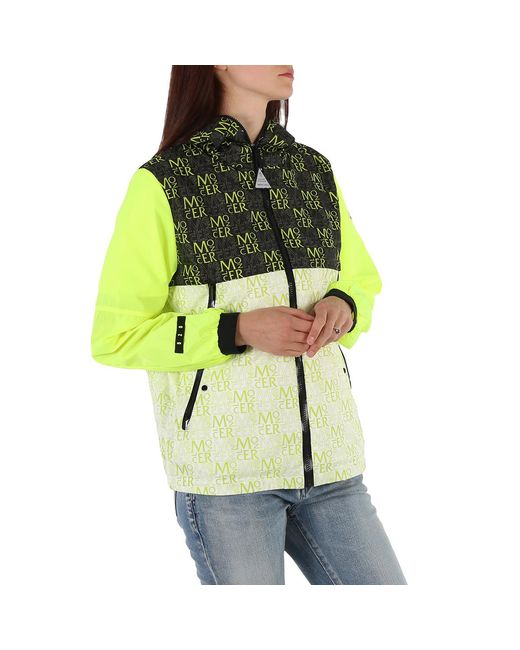 Moncler Green Ladies Open Taanlo Hooded Windbreak Jacket, Brand Size 0 (X-Small)