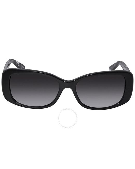 COACH Gray Grey Gradient Rectangular Sunglasses Hc8168 534811 56