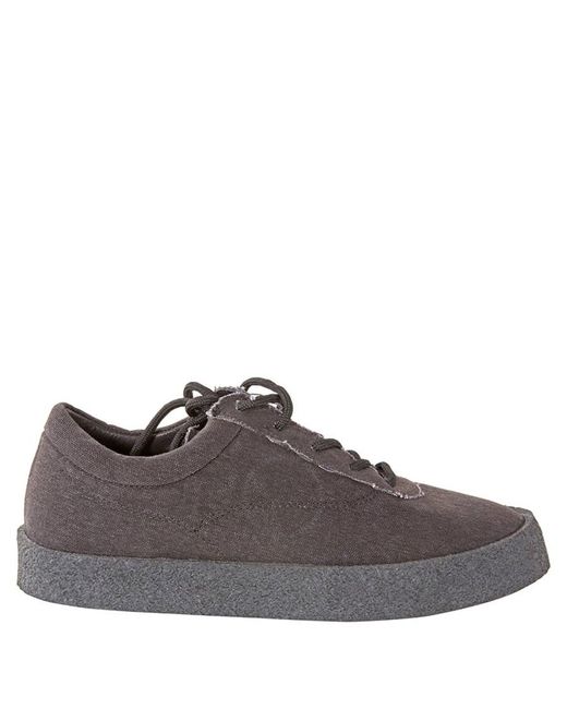 Yeezy Brown Graphite Crepe Sneaker Washed Canvas