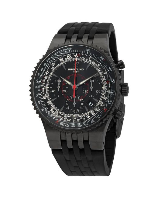 Breitling Black Montbrillant 47 Chronograph Automatic Dial Watch for men
