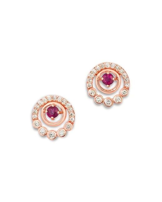 Le Vian Pink Ladies Passion Ruby Earrings Set