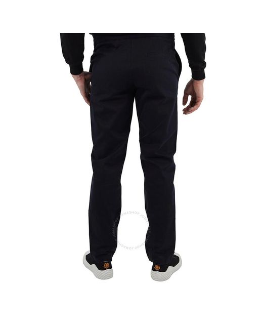A.P.C. Black Dark Navy Kaplan Straight-leg Trousers for men