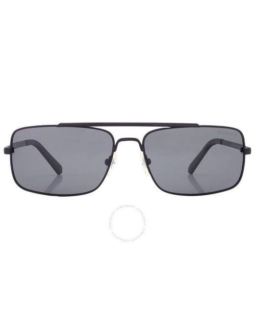 Guess Gray Polarized Smoke Navigator Sunglasses Gu00060 02d 60 for men