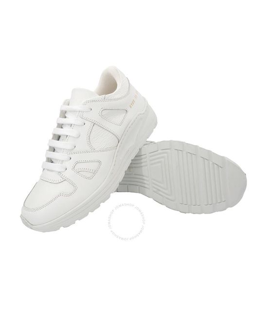 Common Projects White Leather Track Technical Low-top Sneakers