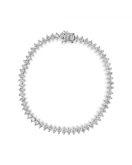 Haus of Brilliance Metallic 14k White Gold 5 1/2 Cttw Round Diamond 2-prong Tennis Bracelet