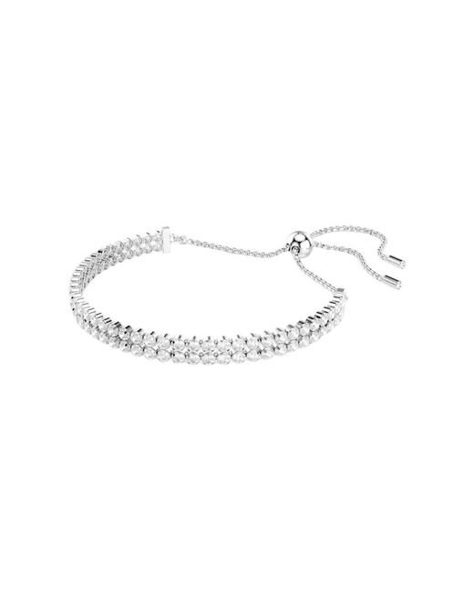 Swarovski Metallic Matrix Tennis Bracelet