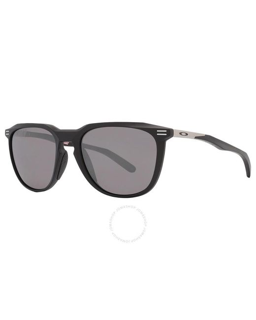 Oakley Gray Thurso Prizm Black Polarized Oval Sunglasses Oo9286 928602 54 for men
