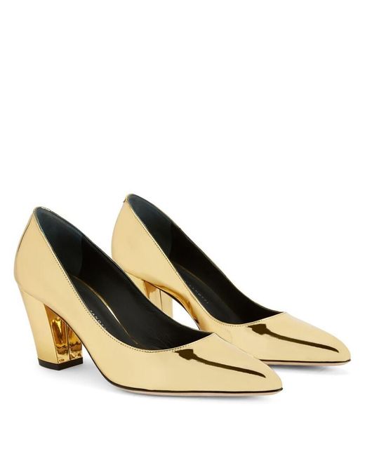 Giuseppe Zanotti Femiy 70Mm Metallic-Effect Pumps, Brand Size 35 Us