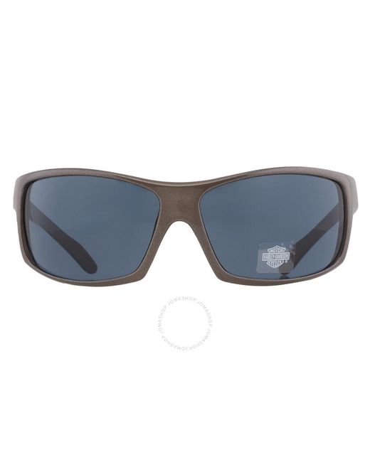 Harley Davidson Blue Smoke Wrap Sunglasses Hd0140v 20b 70 for men
