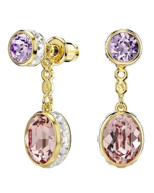Swarovski Metallic Chroma-Tone Plated Drop Earrings for men