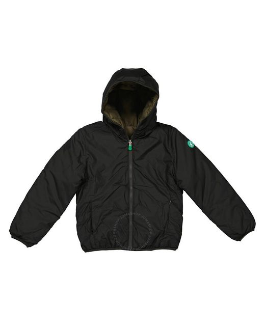 Save The Duck Black Reci Reversible Hooded Jacket for men