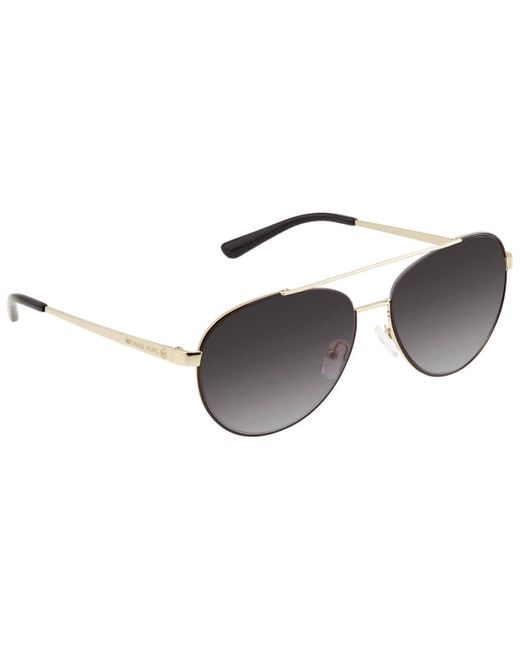 Michael Kors Multicolor Aventura Dark Grey Gradient Aviator Sunglasses  10148g 59