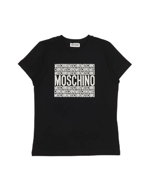 Moschino Black Short Sleeve Cotton T-Shirt, Brand for men