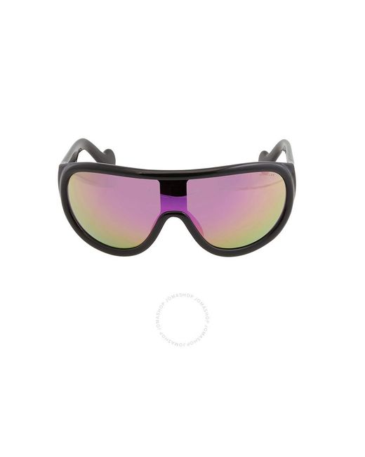 Moncler Purple Mirror Shield Sunglasses Ml0106 01u 00