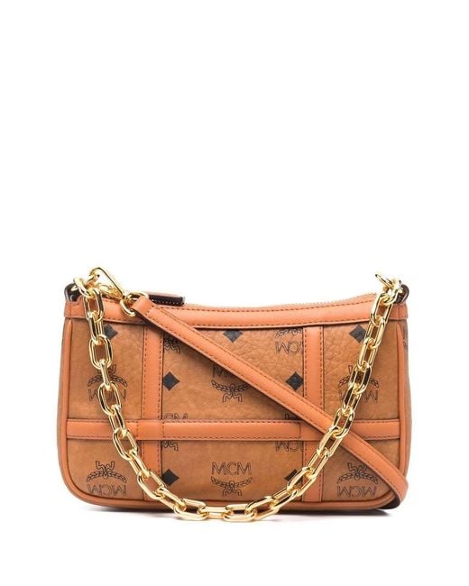 MCM Brown Ladies Delmy Shoulder Bag