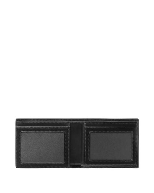 Montblanc Black Meisterstuck 6Cc Leather Wallet for men