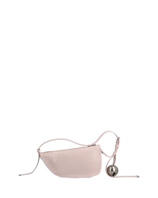 Burberry Pink Mini Shield Bell-Charm Shoulder Bag