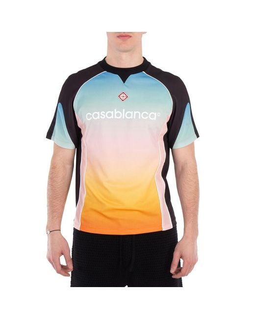 Casablanca Black Gradient Football Shirt for men