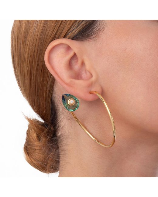 Swarovski Metallic Ladies Numina Drop Earrings Multicolored for men