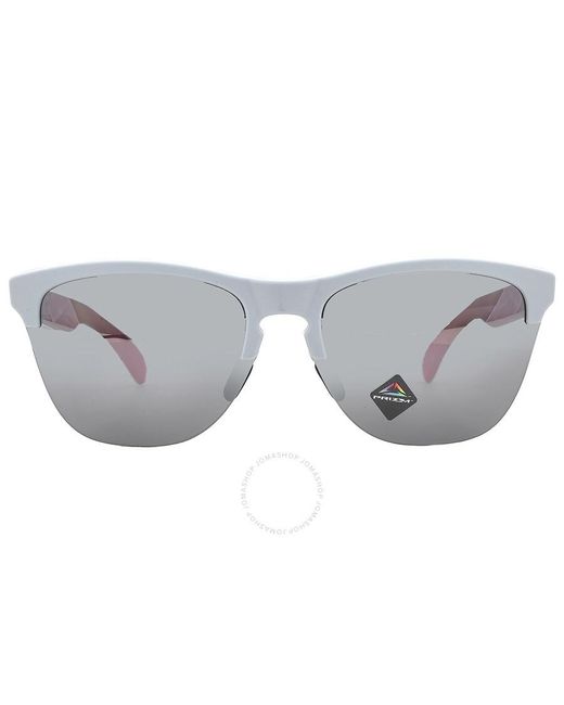 Oakley Gray Frogskins Lite Prizm Mirrored Square Sunglasses Oo9374 937452 63 for men