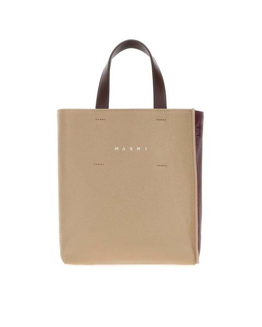 Marni Natural Museo Top Handle Bag