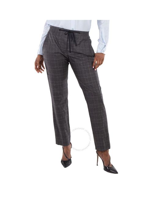 Burberry Gray Ladies Formal Dark Tie Waist Trousers, Brand Size 8 (Us