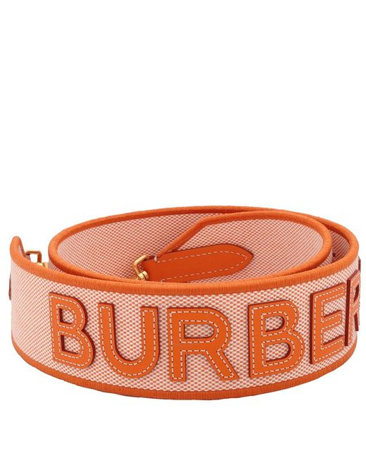 Burberry Orange Softapricot/deeporan Pocket Bag Logo Strap