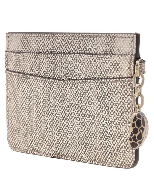 BVLGARI Metallic Serpenti Forever Card Holder
