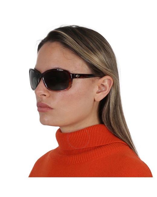 Costa Del Mar Multicolor Seadrift Grey Polarized Glass Rectangular Sunglasses 6s9114 911404 58