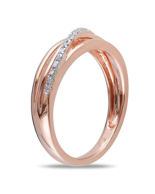 Amour Pink Diamond Crossover Ring