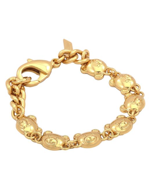 Moschino Yellow Teddy Bear Chain Bracelet