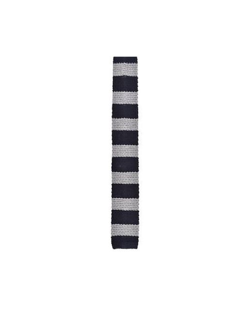 Brunello Cucinelli Black Lead Silk Blend Knit Tie, One Size for men