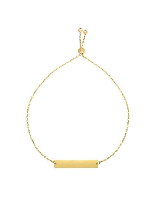 Tresorra Metallic 14K Id Friendship Bracelet
