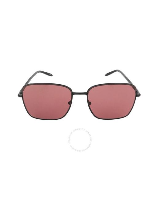 Michael Kors Pink Burlington Merlot Solid Square Sunglasses Mk1123 100569 57 for men