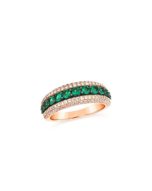 Le Vian Green Ladies Emerald Rings Set for men