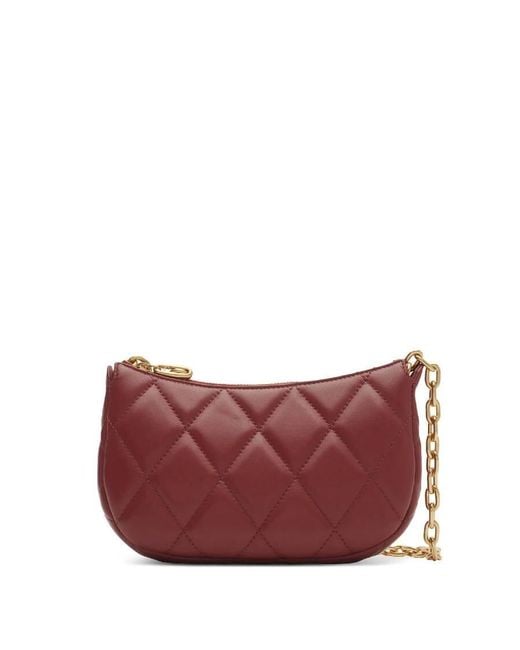 Burberry Red Rocking Horse Quilted Leather Mini Bag
