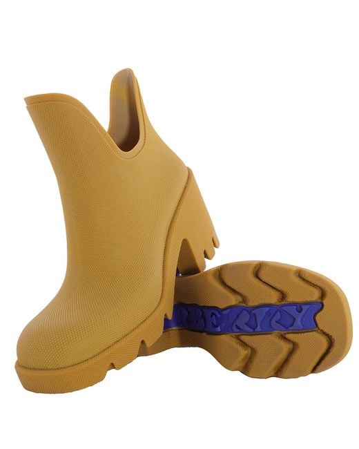 Burberry Yellow Marsh Ankle Rubber Boots