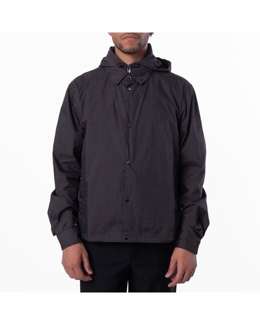 Emporio Armani Blue All-Over Logo Nylon Blouson, Brand Size 48 Us for men