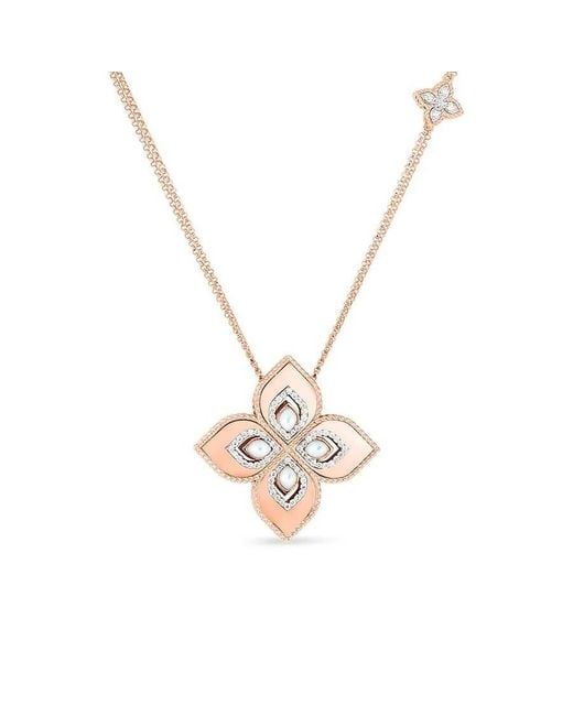 Roberto Coin Metallic Venetian Princess Medium Flower Pendant