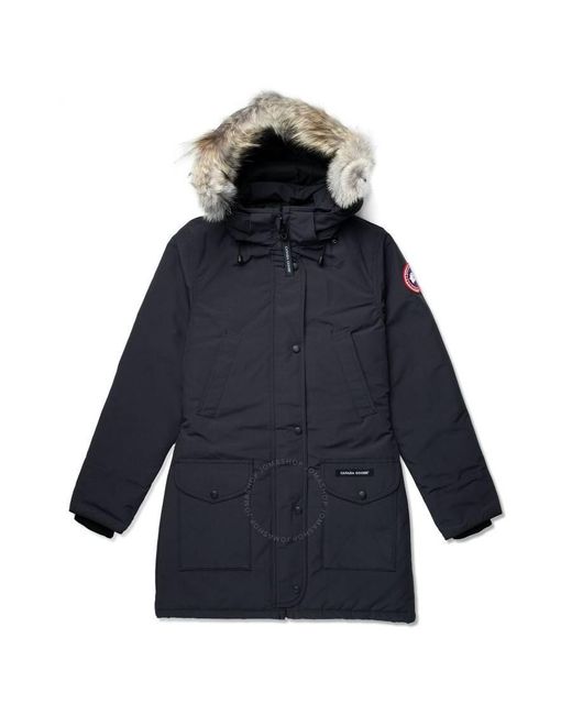 Canada Goose Blue Trillium Parka Drawstring Hood Jacket