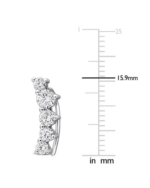 Created Forever Metallic 1 1/3 Ct Lab Grown Diamond Tw Charm Earrings