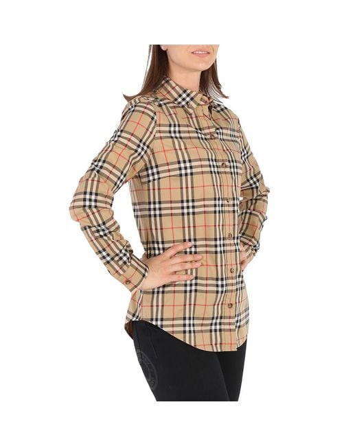 Burberry Multicolor Luka Checked Stretch-cotton Shirt