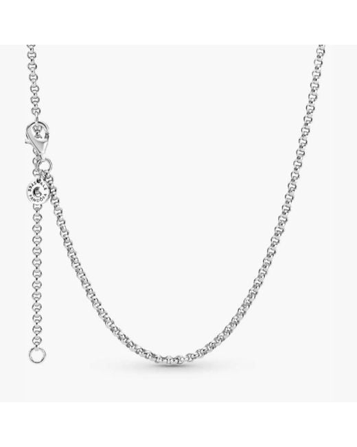 Pandora Metallic Sterling Rolo Chain
